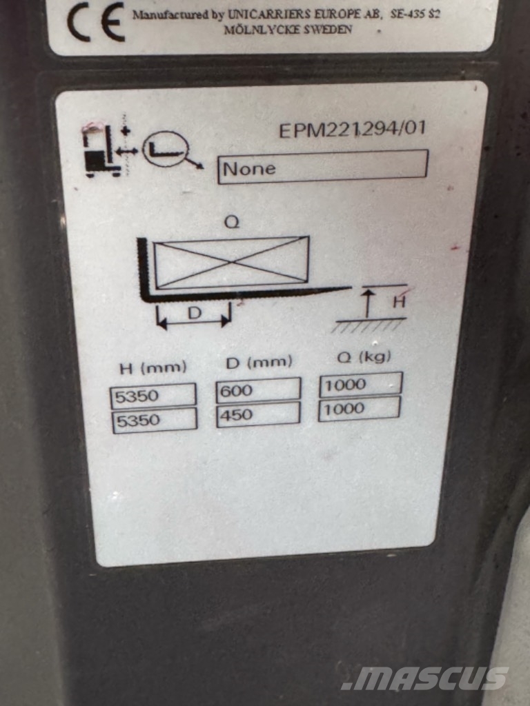 UniCarriers 100TVI470EPM - 2.499 Std. - HH 4.700 mm Préparateur de commande haute levée