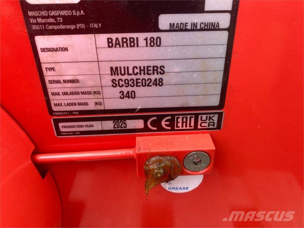 Maschio Barbi 180 Entretien du sol - Autres