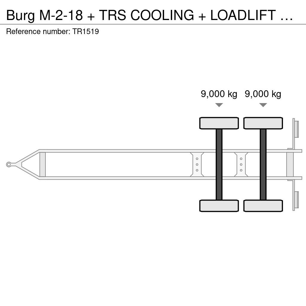 Burg M-2-18 + TRS COOLING + LOADLIFT 冷凍冷蔵トレーラー