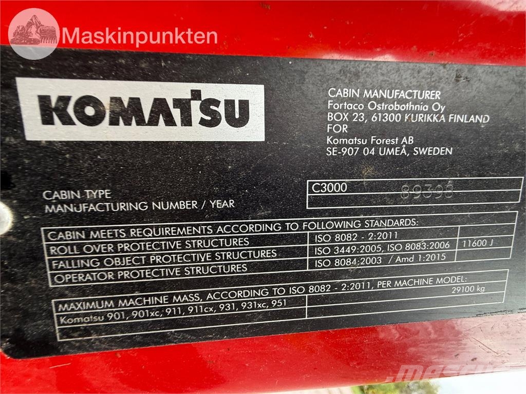 Komatsu 931XC-2 Harvesterid