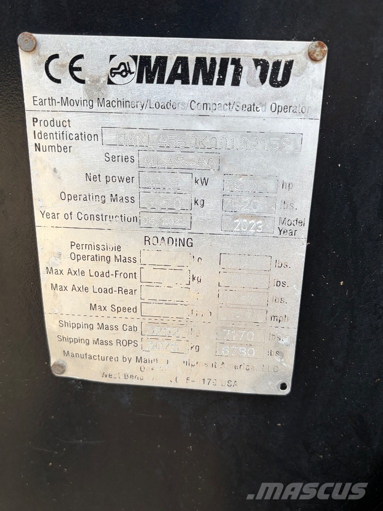 Manitou MLA 5-60 HZ Iekrāvēji uz riteņiem