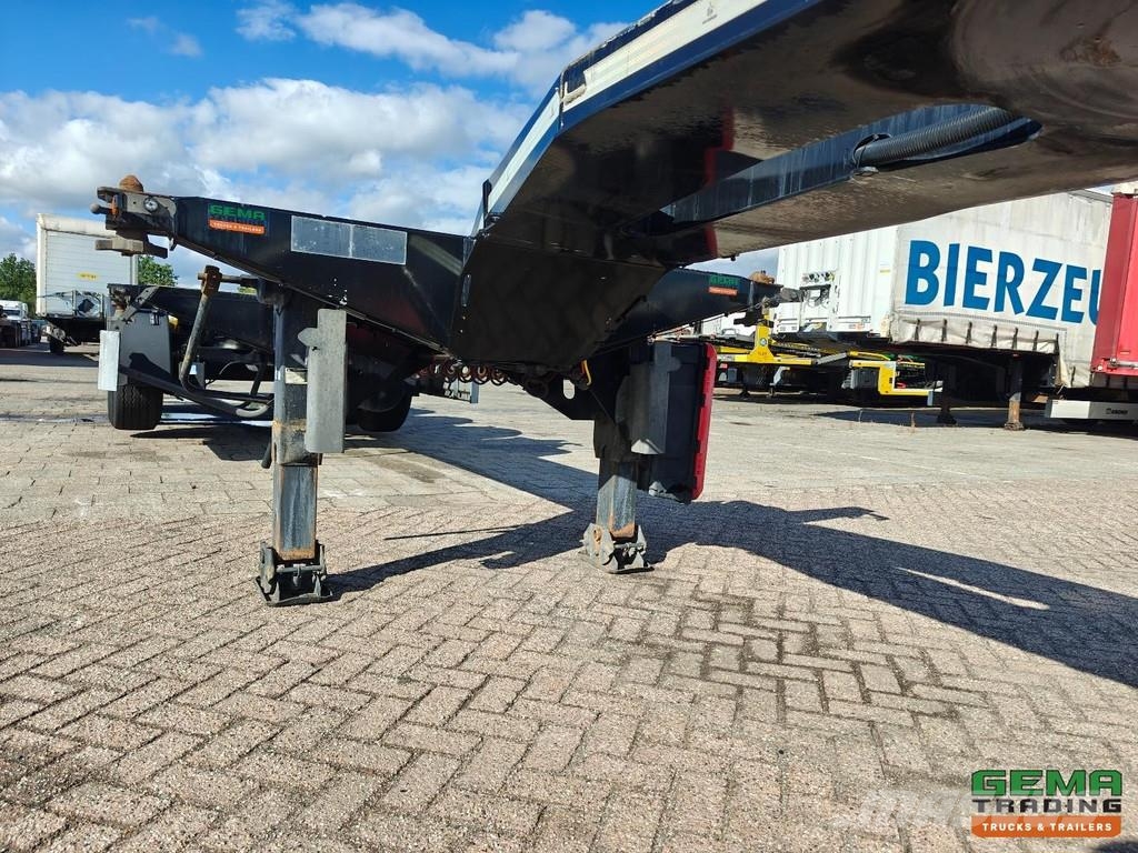 D-tec FLEXITRAILER Multi - 3x Extendable - Lift Axle - 4 Containerchassis