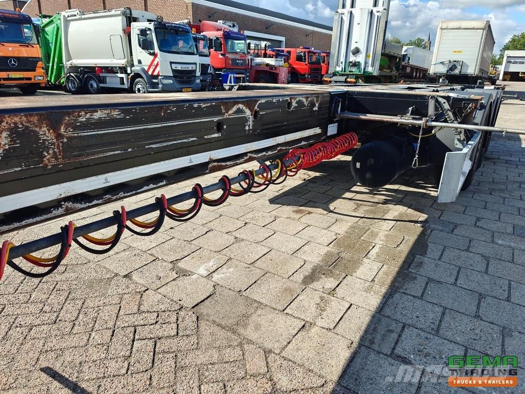 D-tec FLEXITRAILER Multi - 3x Extendable - Lift Axle - 4 Containerchassis