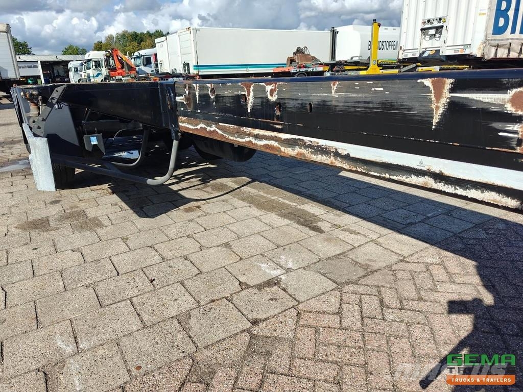 D-tec FLEXITRAILER Multi - 3x Extendable - Lift Axle - 4 Containerchassis