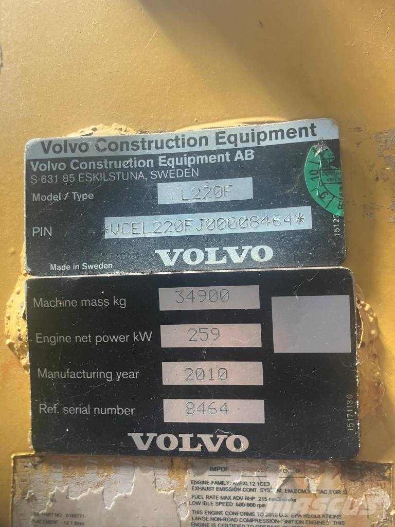 Volvo L 220 F Wielladers