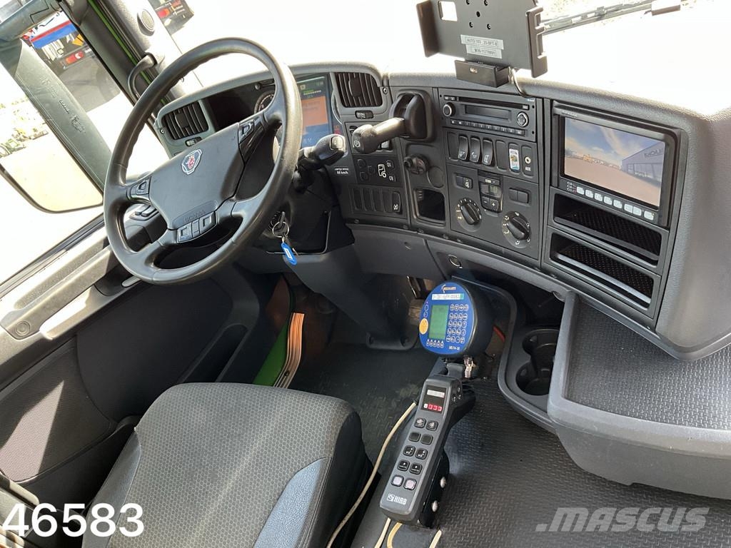 Scania G 410 8x2 Euro 6 Hiab 28 Tonmeter laadkraan Abrollkipper