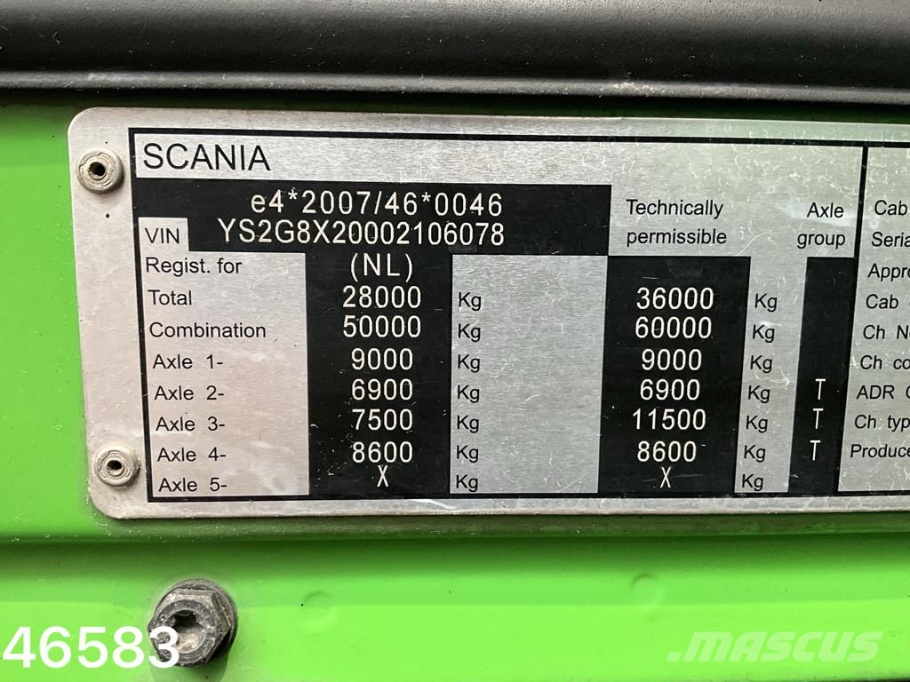 Scania G 410 8x2 Euro 6 Hiab 28 Tonmeter laadkraan Camiones polibrazo