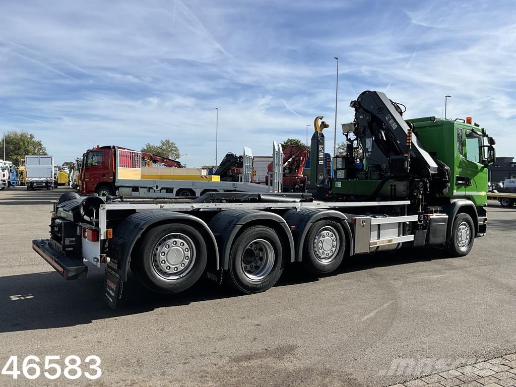 Scania G 410 8x2 Euro 6 Hiab 28 Tonmeter laadkraan Kroghejs