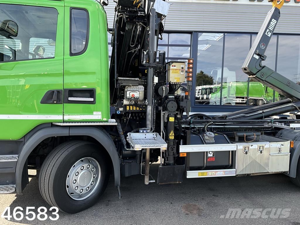 Scania G 410 8x2 Euro 6 Hiab 28 Tonmeter laadkraan Kroghejs