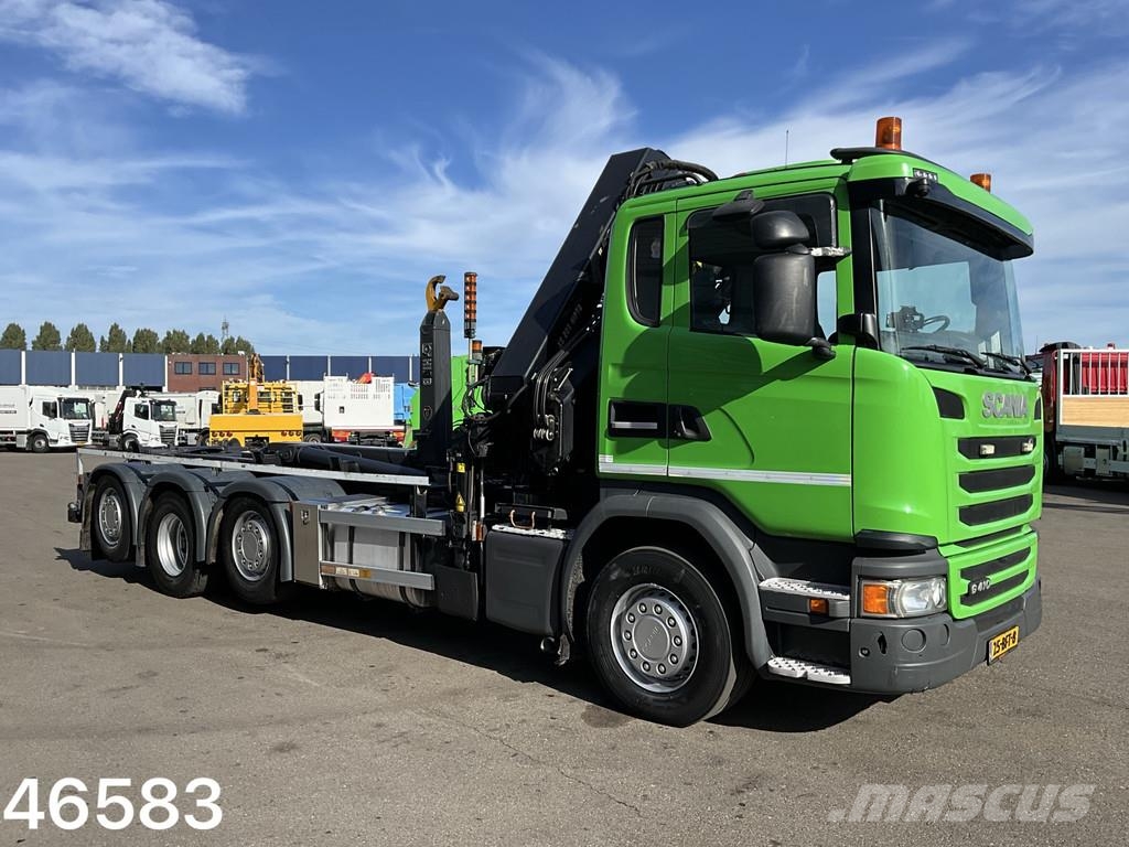Scania G 410 8x2 Euro 6 Hiab 28 Tonmeter laadkraan Camiones polibrazo