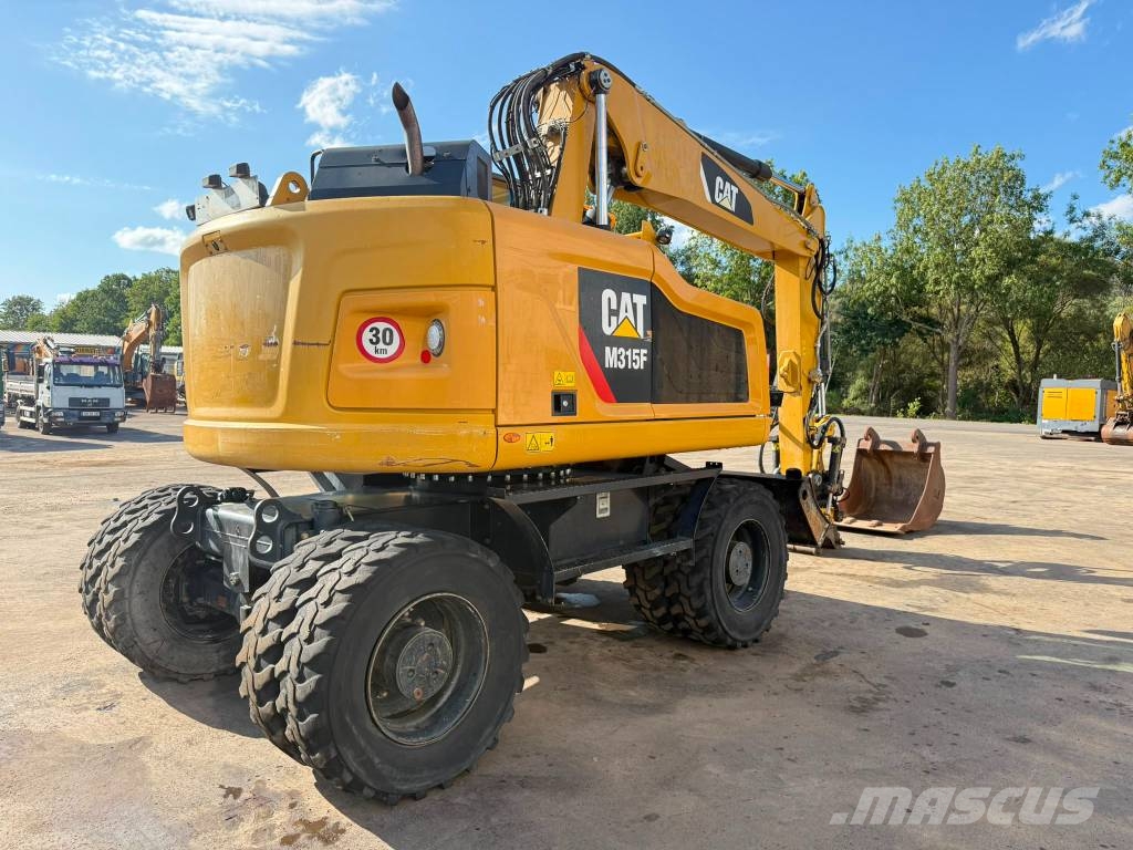 CAT M 315 F //BH. 2017/11573H/ZSA/Rototilt/SW Pelle sur pneus