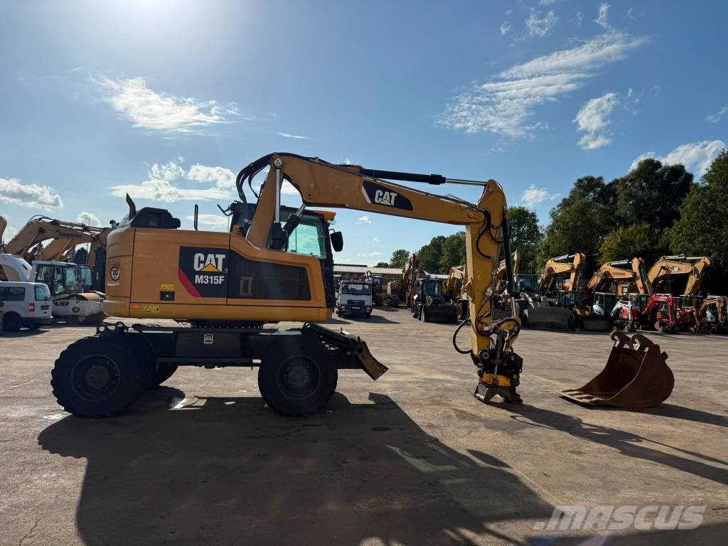 CAT M 315 F //BH. 2017/11573H/ZSA/Rototilt/SW Pelle sur pneus