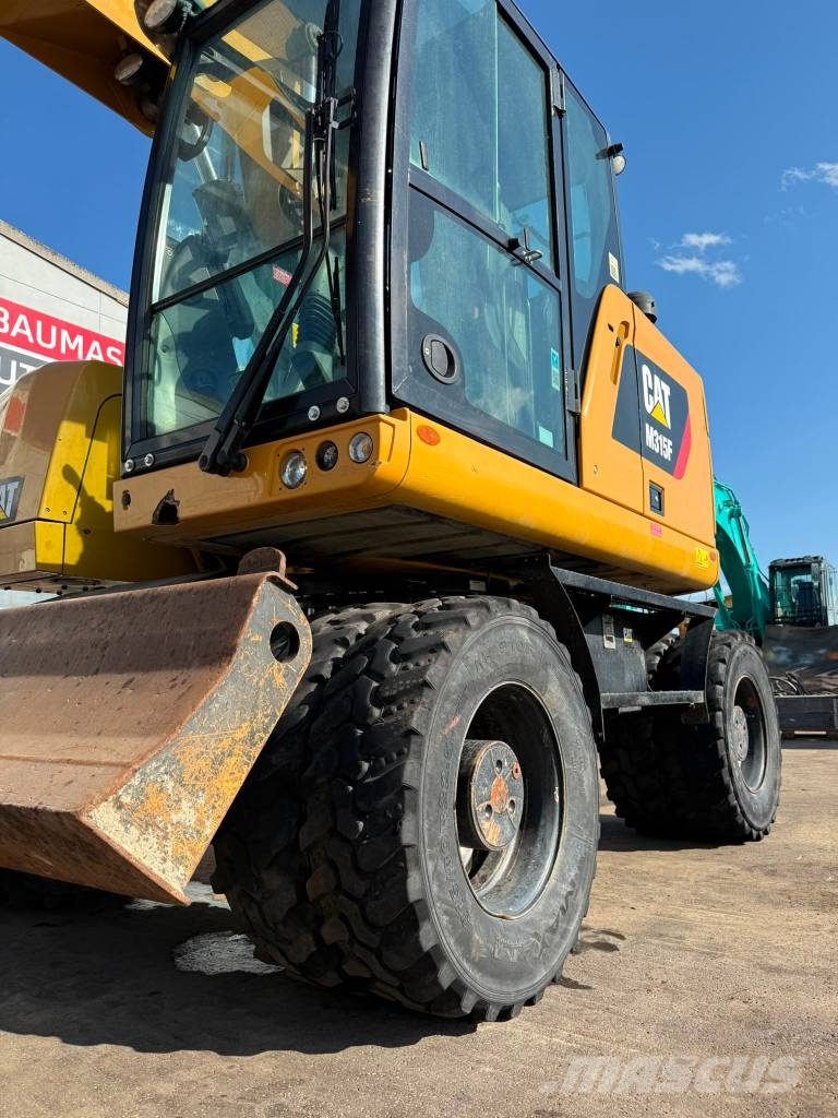 CAT M 315 F //BH. 2017/11573H/ZSA/Rototilt/SW Pelle sur pneus