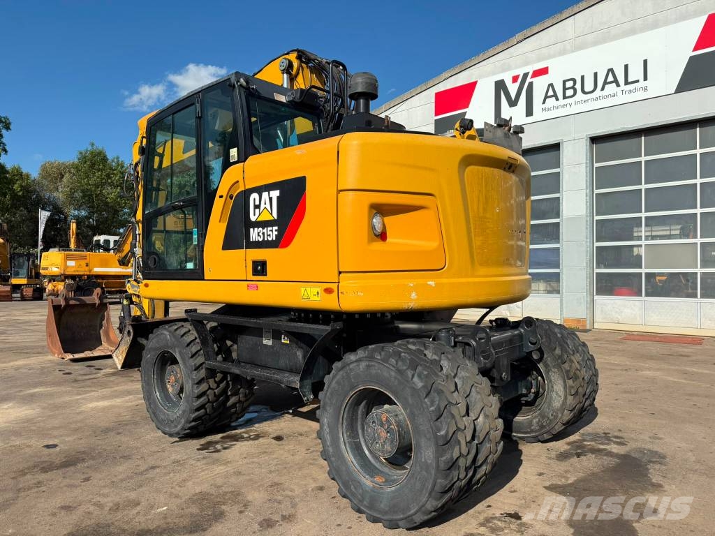 CAT M 315 F //BH. 2017/11573H/ZSA/Rototilt/SW Pelle sur pneus