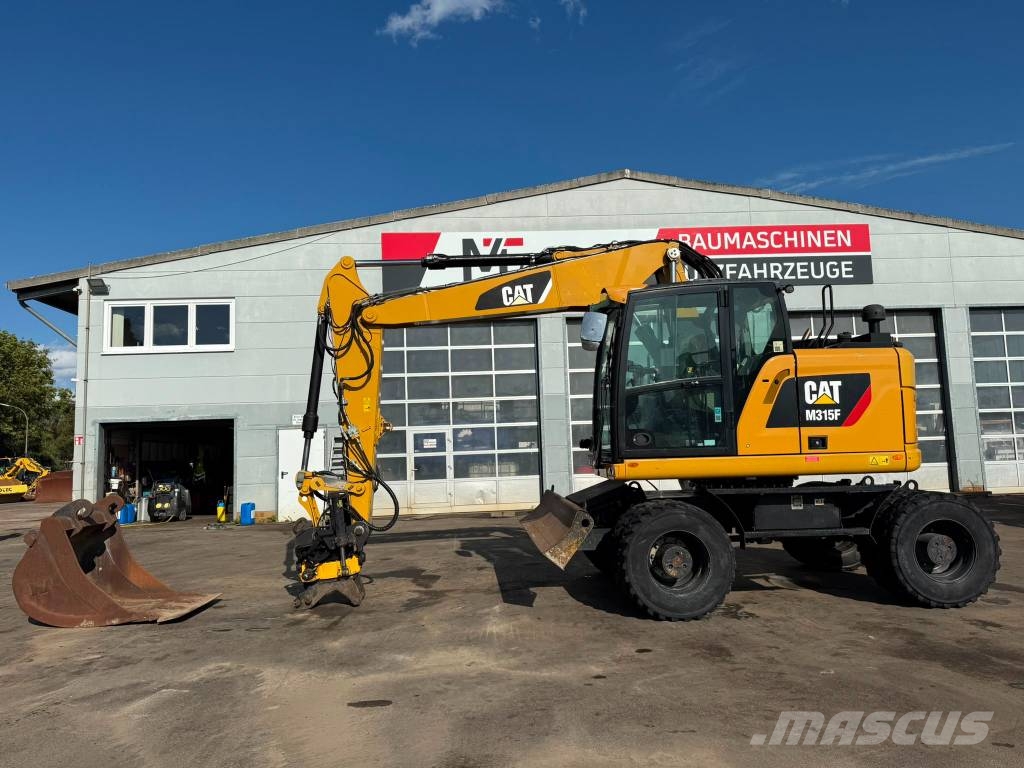 CAT M 315 F //BH. 2017/11573H/ZSA/Rototilt/SW Pelle sur pneus