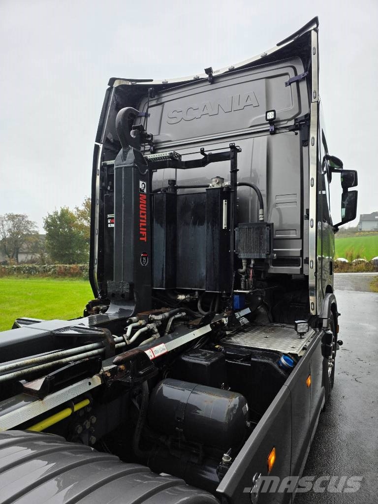 Scania R660 V8 8x4 Tridem – Hooklift – Snow Plo Hook lift trucks
