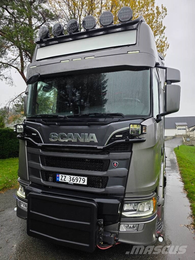 Scania R660 V8 8x4 Tridem – Hooklift – Snow Plo Hook lift trucks