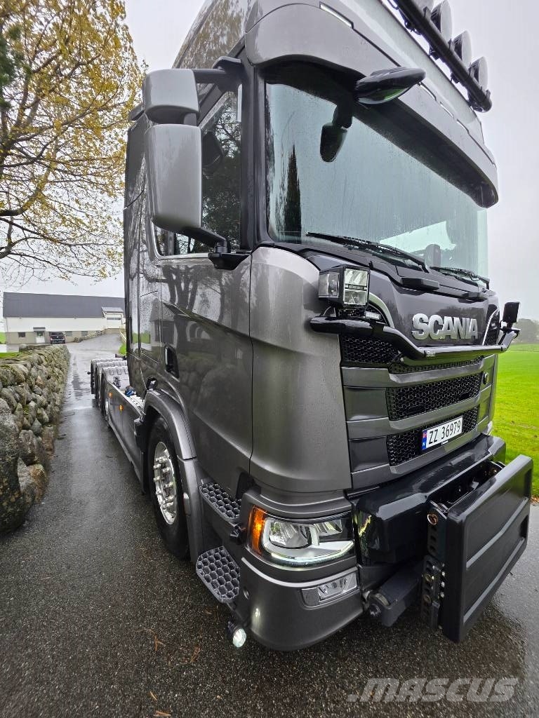 Scania R660 V8 8x4 Tridem – Hooklift – Snow Plo Hook lift trucks