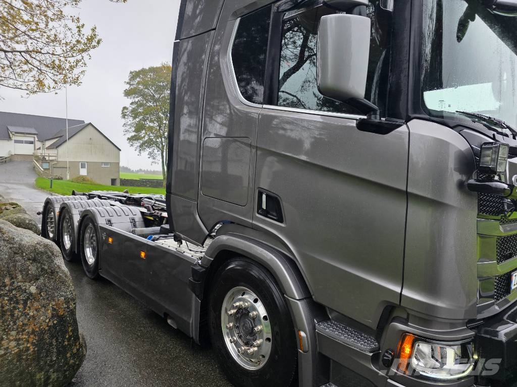 Scania R660 V8 8x4 Tridem – Hooklift – Snow Plo Hook lift trucks