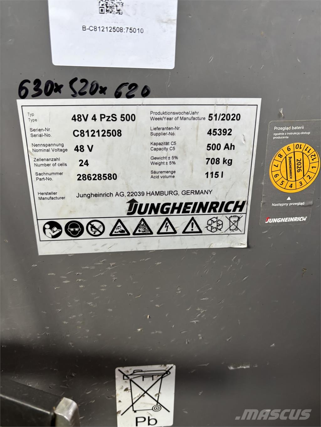Jungheinrich EFG 215 Triplex Elektrische heftrucks