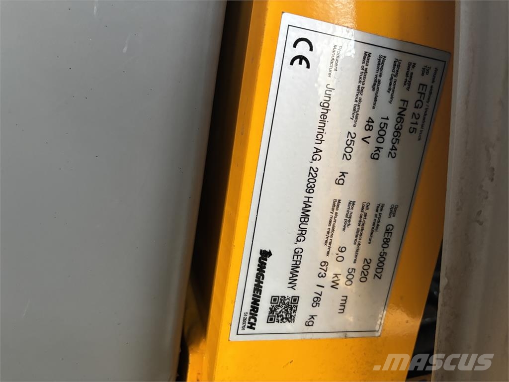 Jungheinrich EFG 215  Triplex Sähkötrukit
