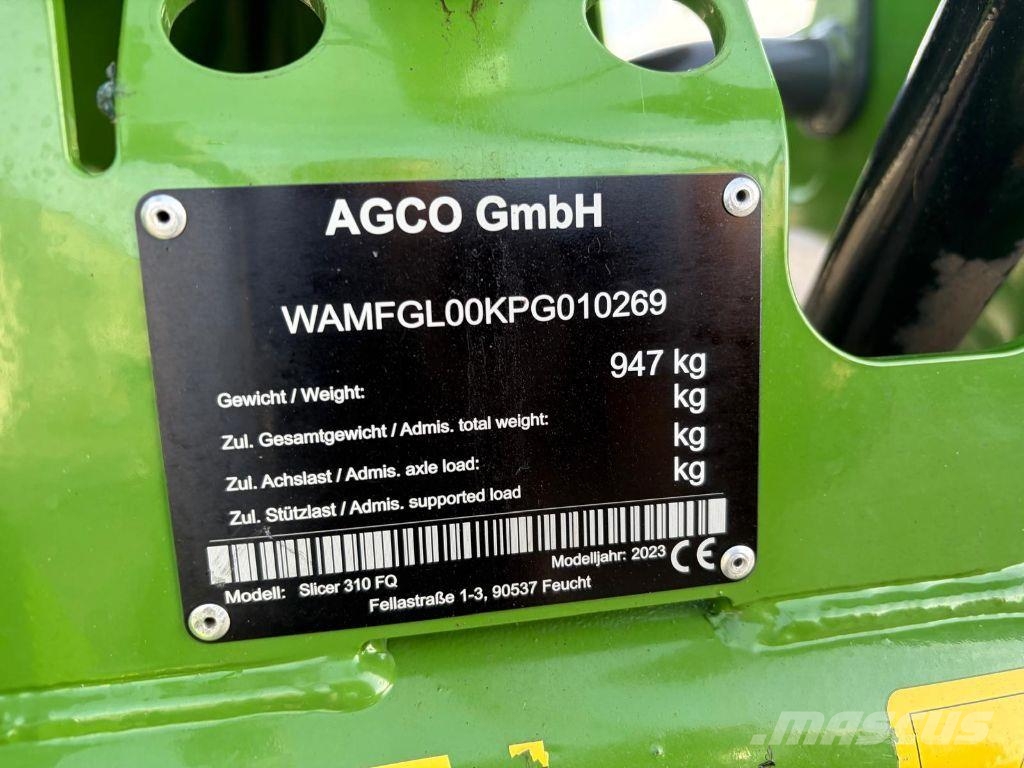 Fendt SLICER 310FQ Segadeiras
