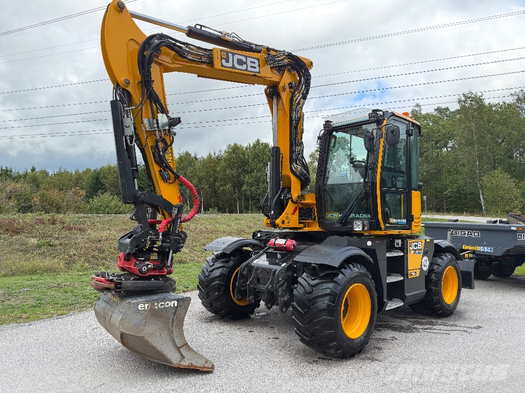 JCB 110 W Hydradig med vagn och mycket redskap Excavadoras de ruedas