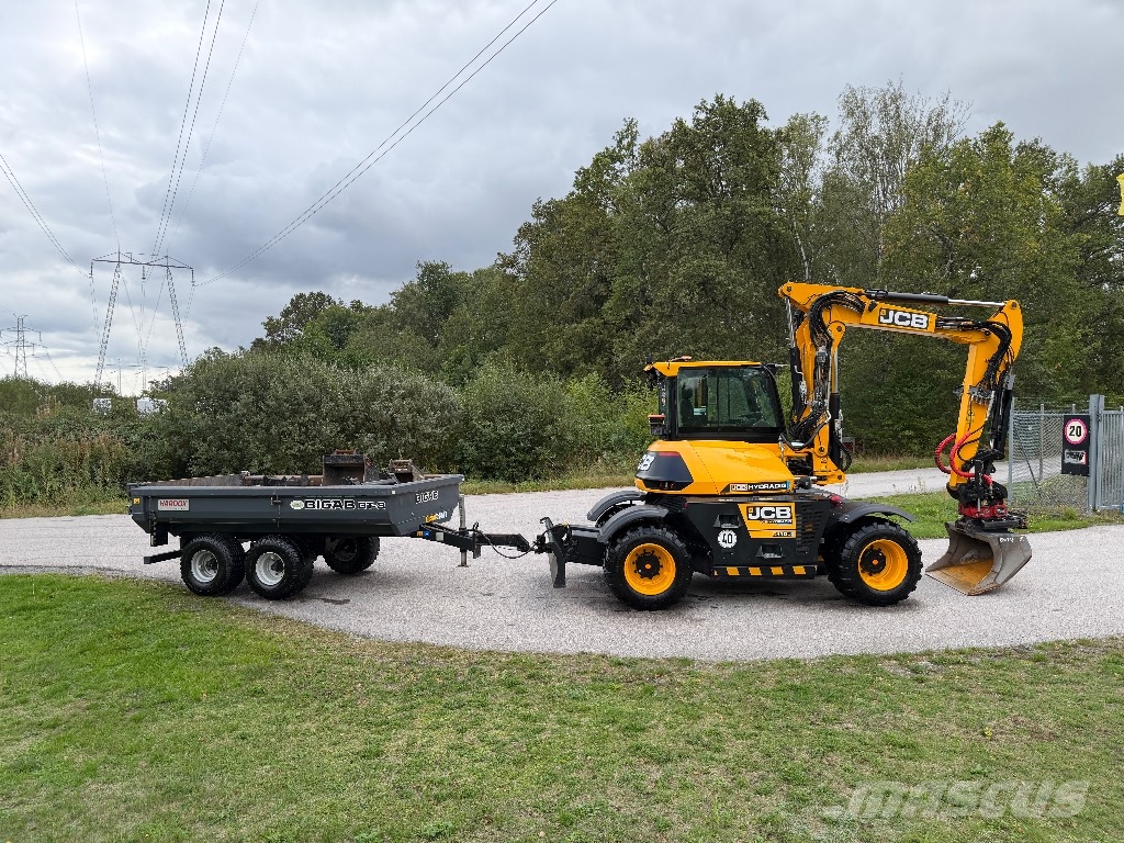 JCB 110 W Hydradig med vagn och mycket redskap Excavadoras de ruedas