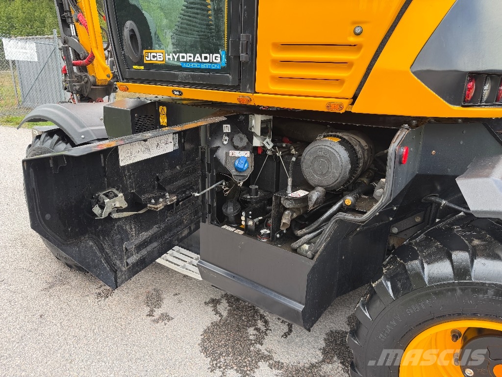 JCB 110 W Hydradig med vagn och mycket redskap Excavadoras de ruedas