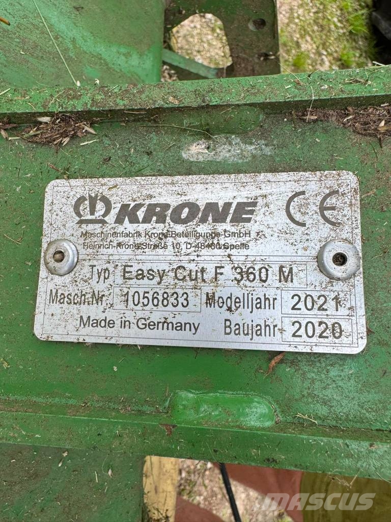 Krone F360M EasyCut Niidukid