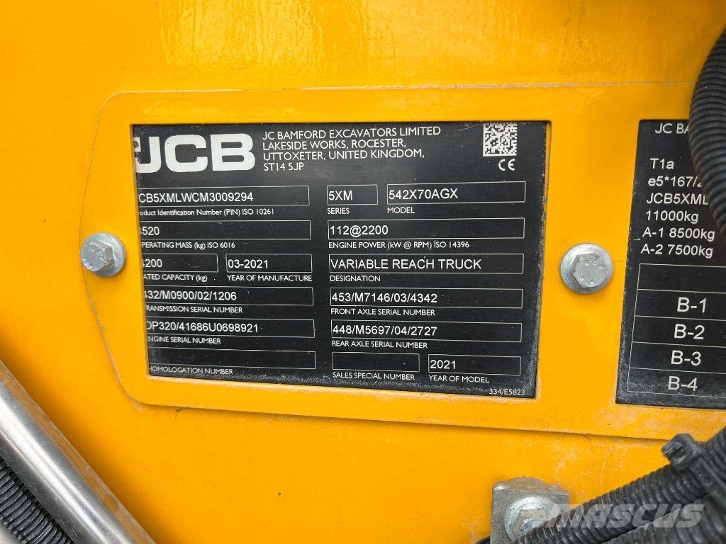 JCB 542-70 DUAL TECH Télescopique agricole