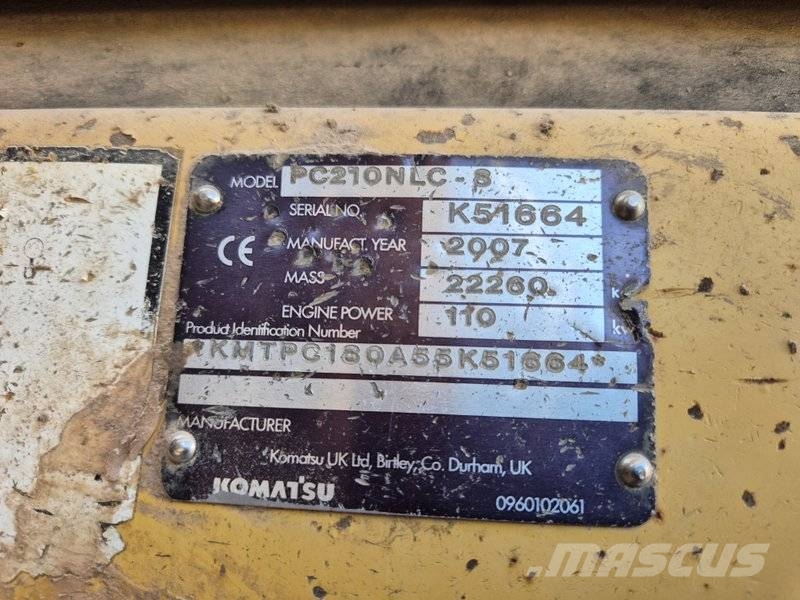 Komatsu PC 210 LC-8 Crawler excavators