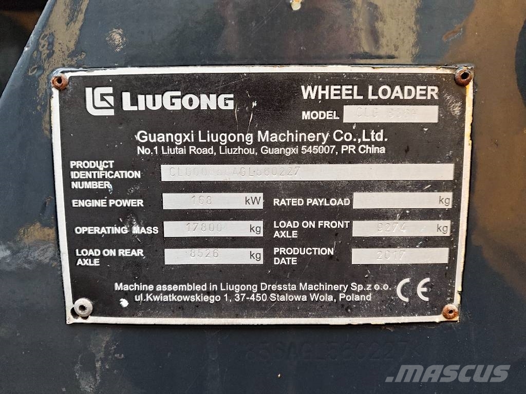 LiuGong 856 H Cargadoras sobre ruedas