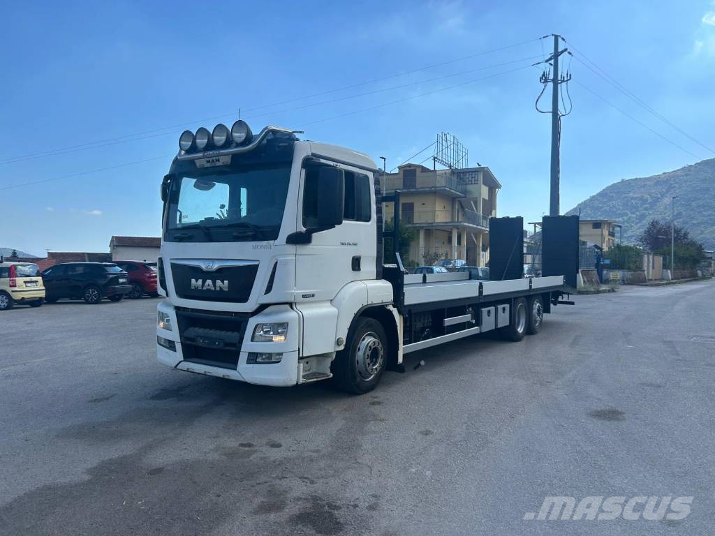 MAN TGS 26.360 Beavertail Flatbed / winch trucks