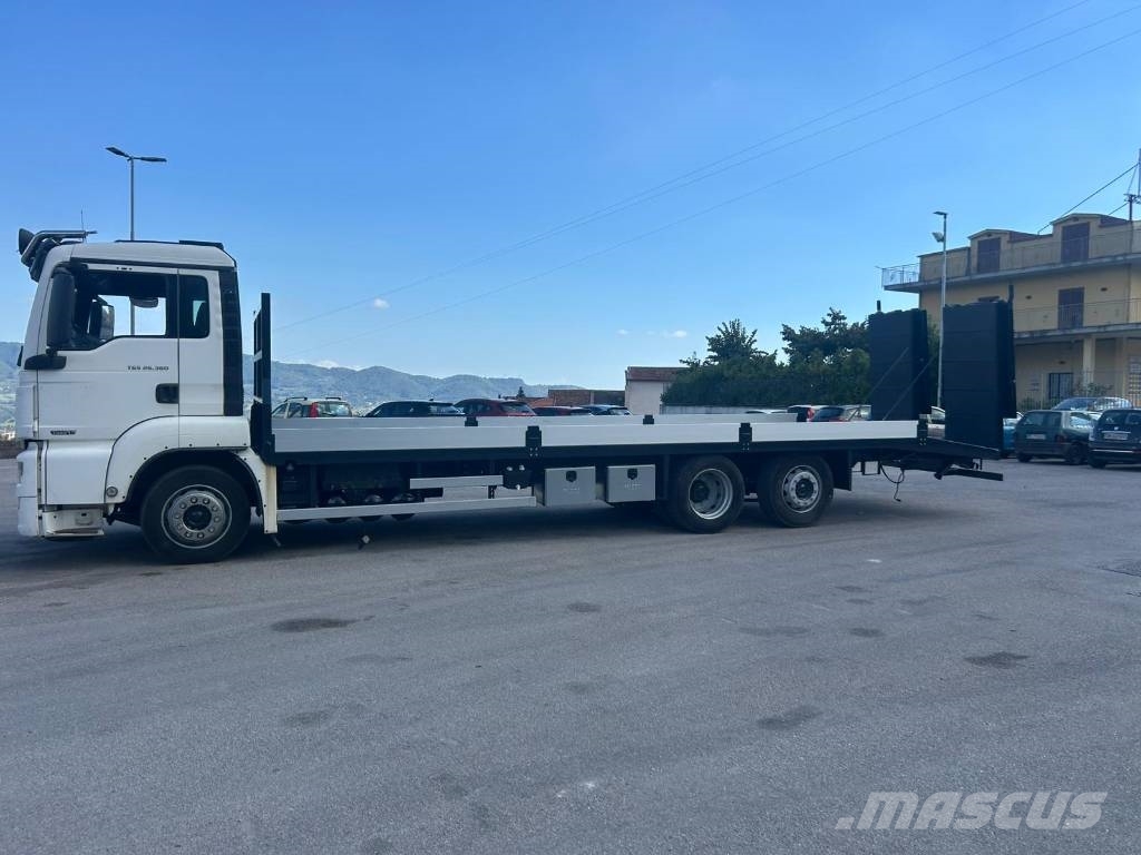 MAN TGS 26.360 Beavertail Flatbed / winch trucks