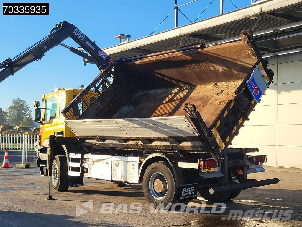 Scania P340 P 4X4 NL-Truck 4x4 Big-Axle HMF 1060 K2 Crane Camion ribaltabili