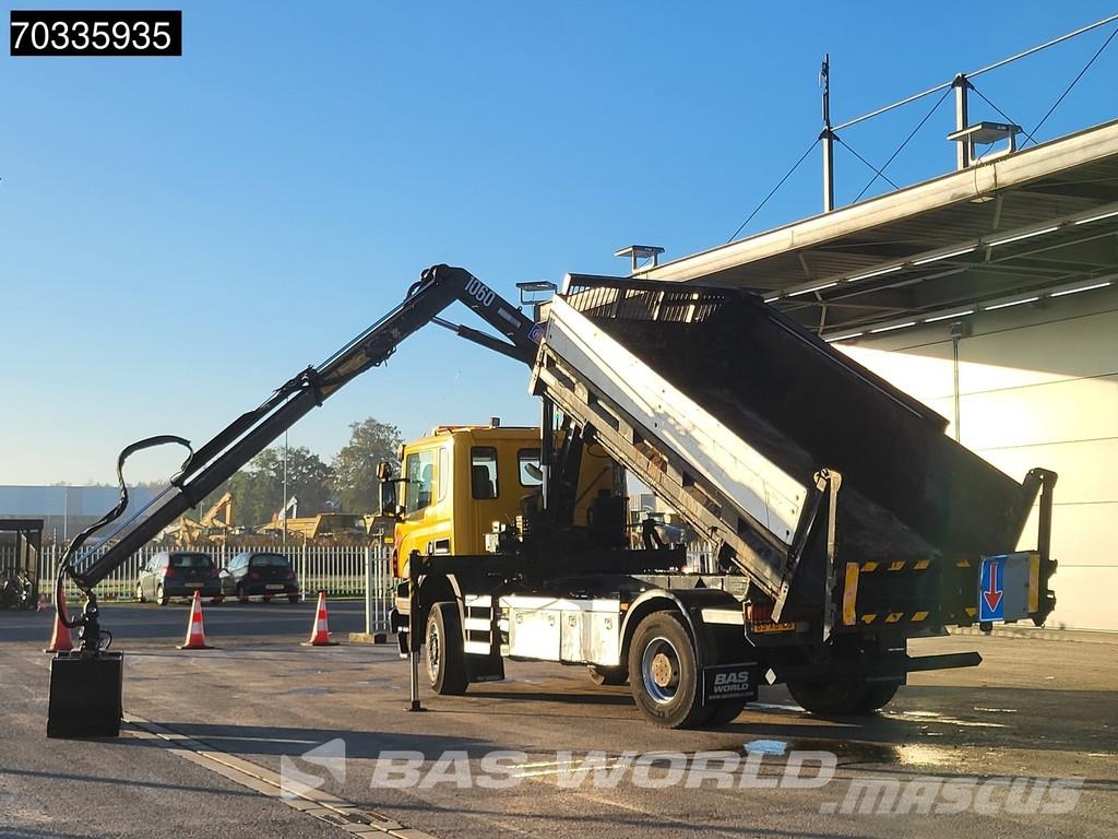 Scania P340 P 4X4 NL-Truck 4x4 Big-Axle HMF 1060 K2 Crane Tipper trucks