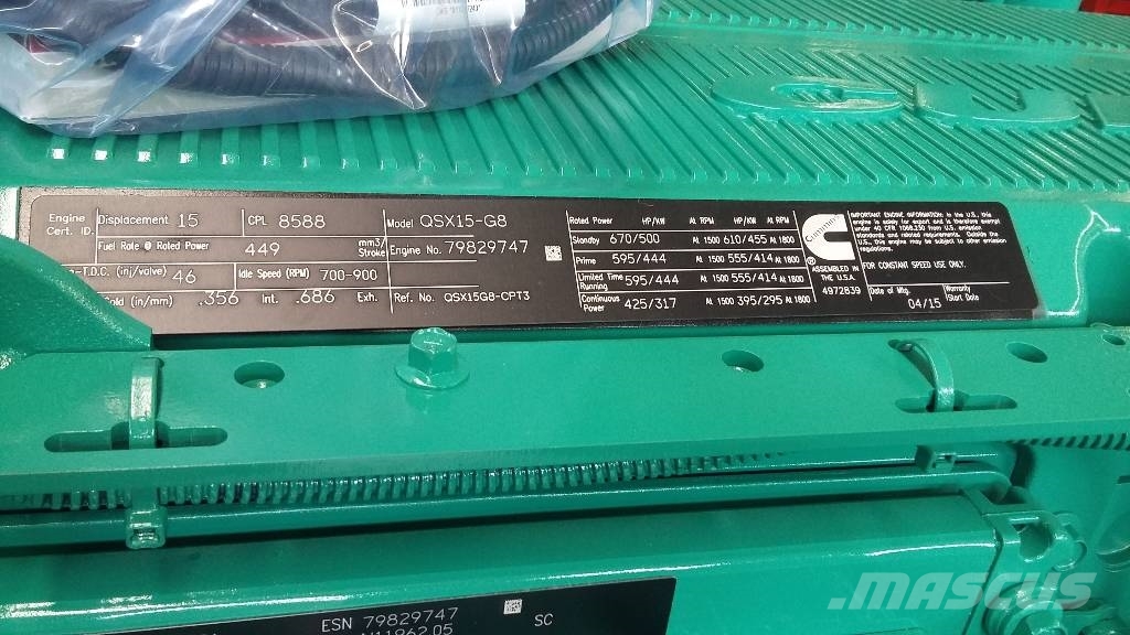 Cummins QSX15-G8 Moteur
