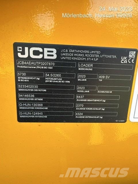JCB 409 inkl. 4in1 Schaufel Radlader