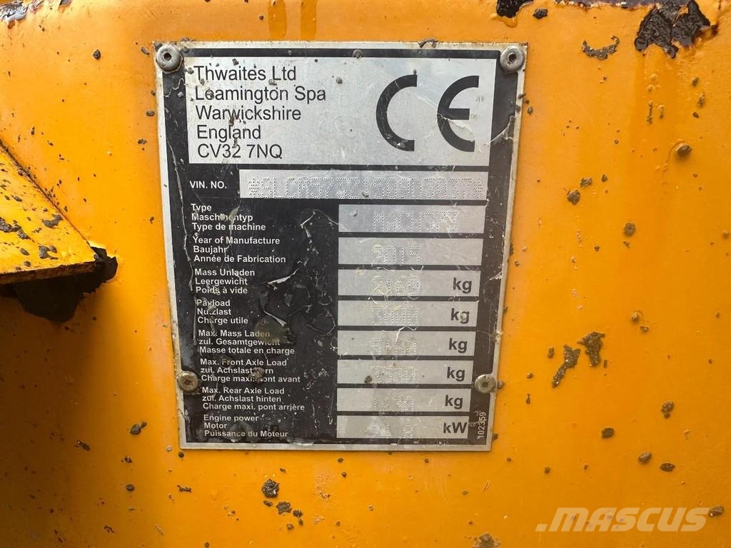 Thwaites 3 Tonne Swivel // Good condition 건설현장 덤프트럭
