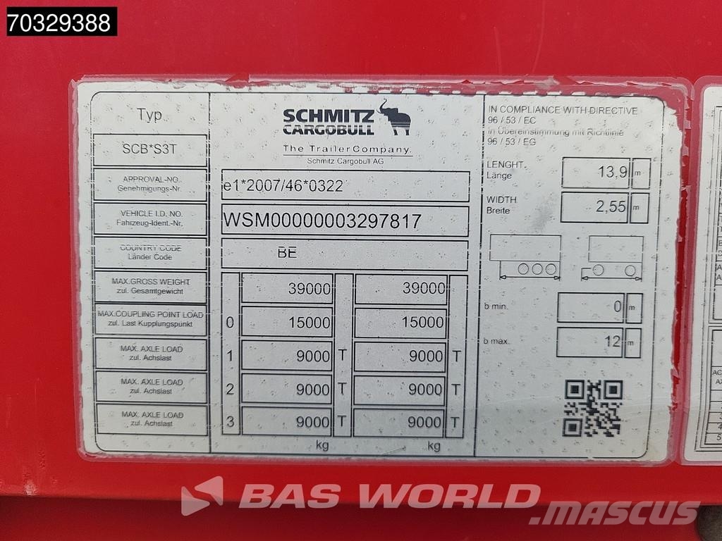 Schmitz Cargobull SCB*S3T Sideboards APK 04/27 SAF Schuifzeilen
