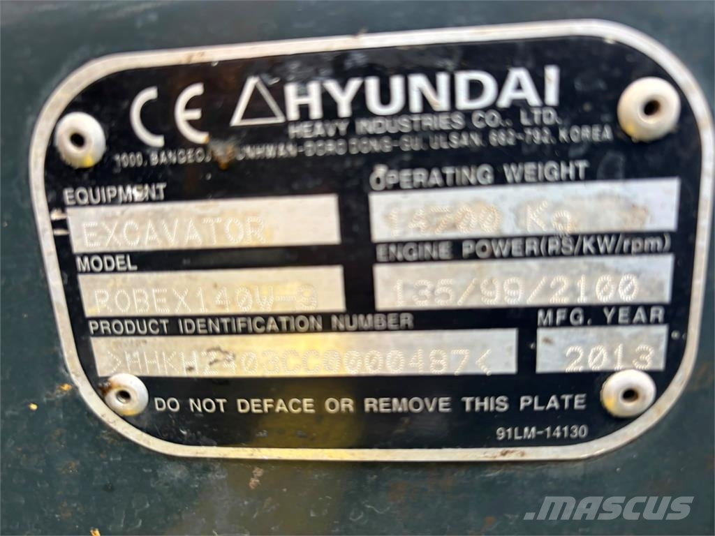 Hyundai 140W-9 KISKOKONE Mobilbagger