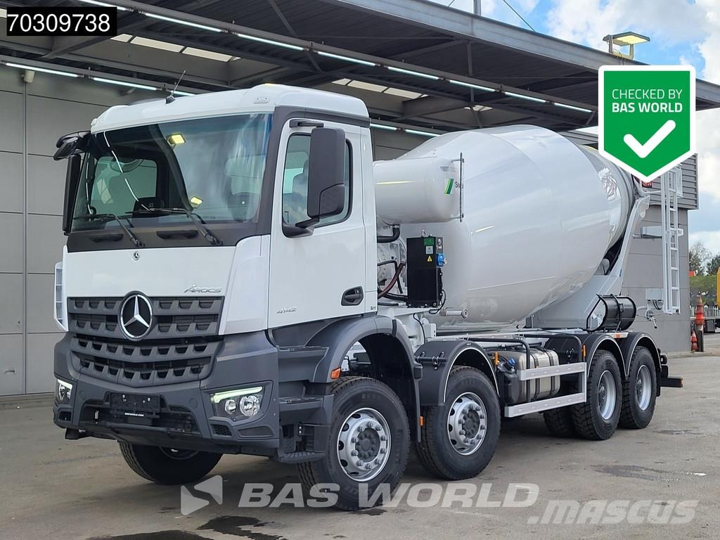 Mercedes-Benz Arocs 4142 8X4 NEW German Registration! 12m3 Stett Betonmixers en pompen