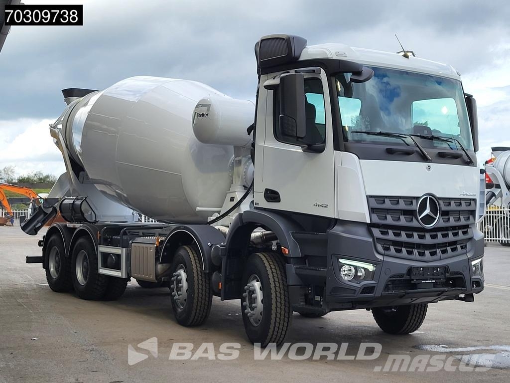Mercedes-Benz Arocs 4142 8X4 NEW German Registration! 12m3 Stett Betonmixers en pompen