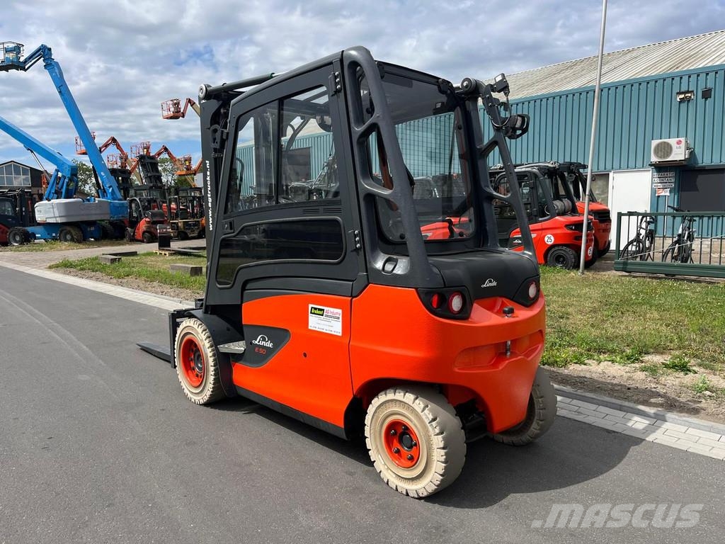 Linde E50HL-01 Elektriniai šakiniai krautuvai