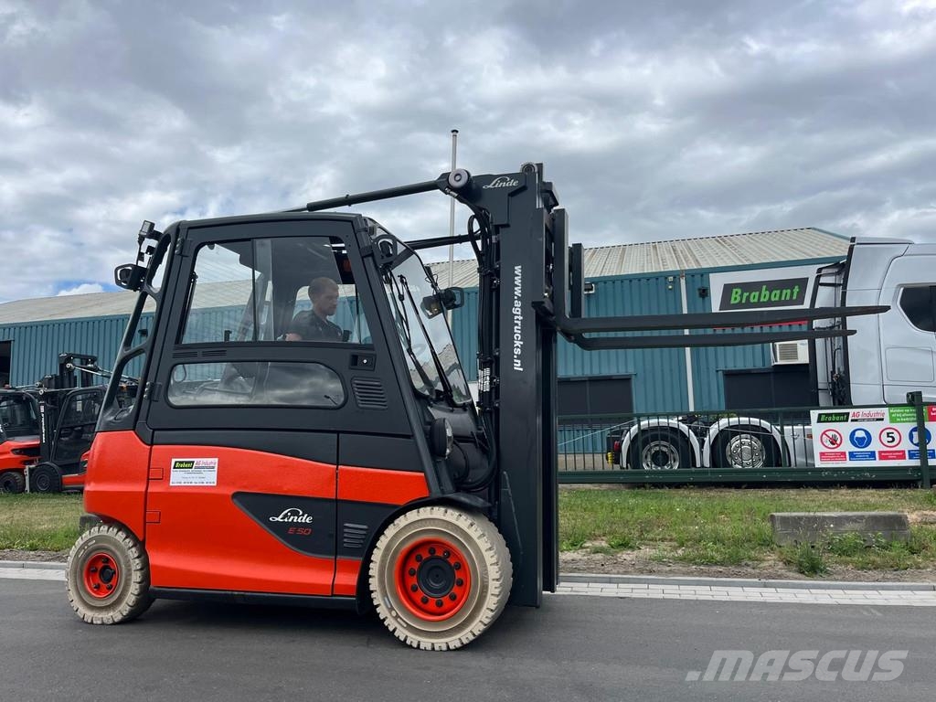 Linde E50HL-01 Elektriniai šakiniai krautuvai