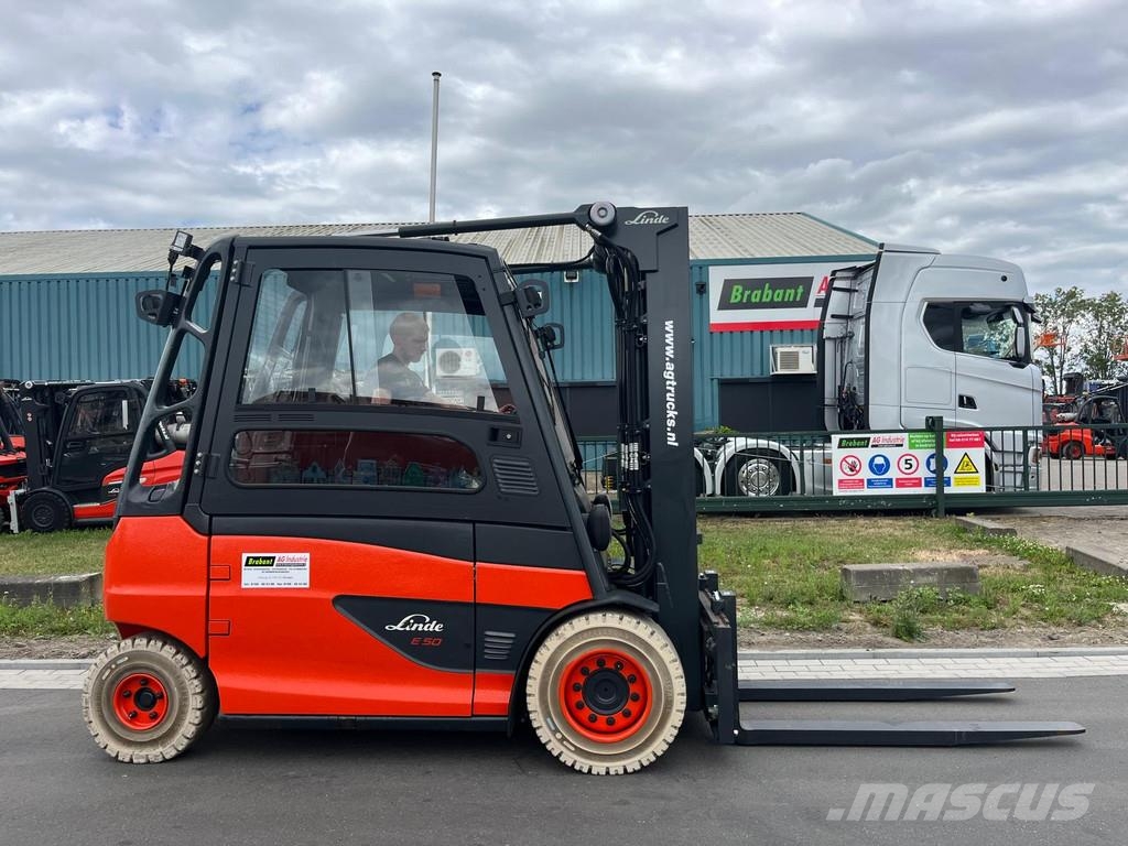 Linde E50HL-01 Elektriniai šakiniai krautuvai