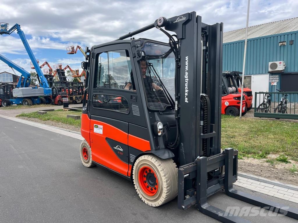Linde E50HL-01 Elektriniai šakiniai krautuvai