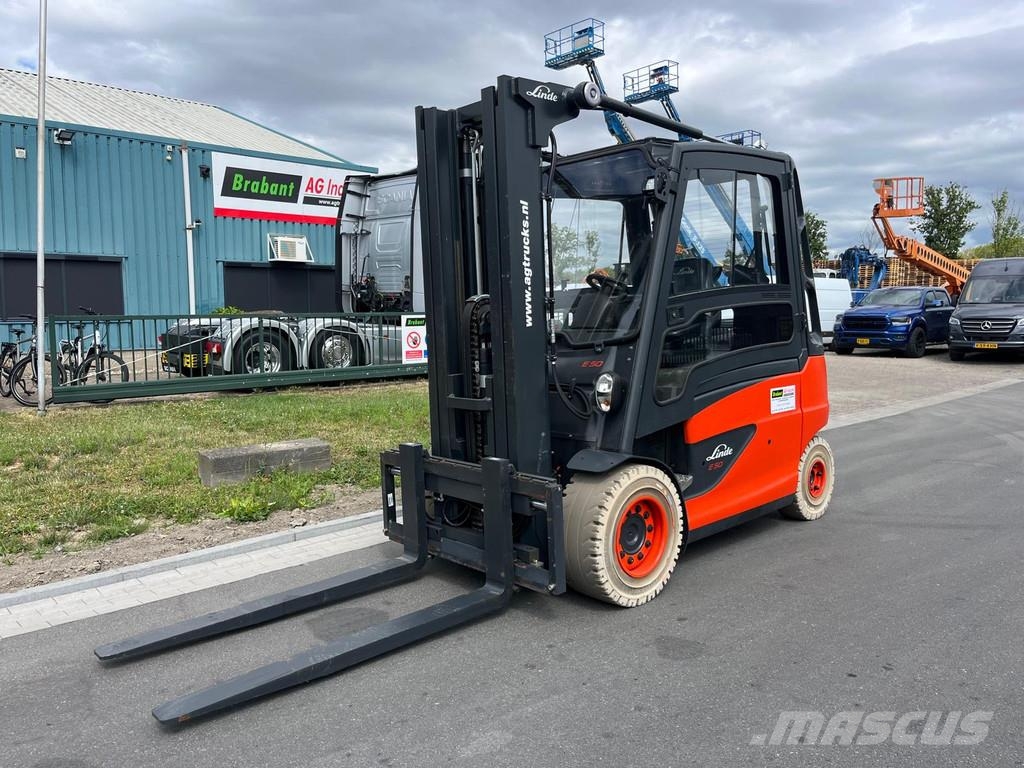 Linde E50HL-01 Elektriniai šakiniai krautuvai