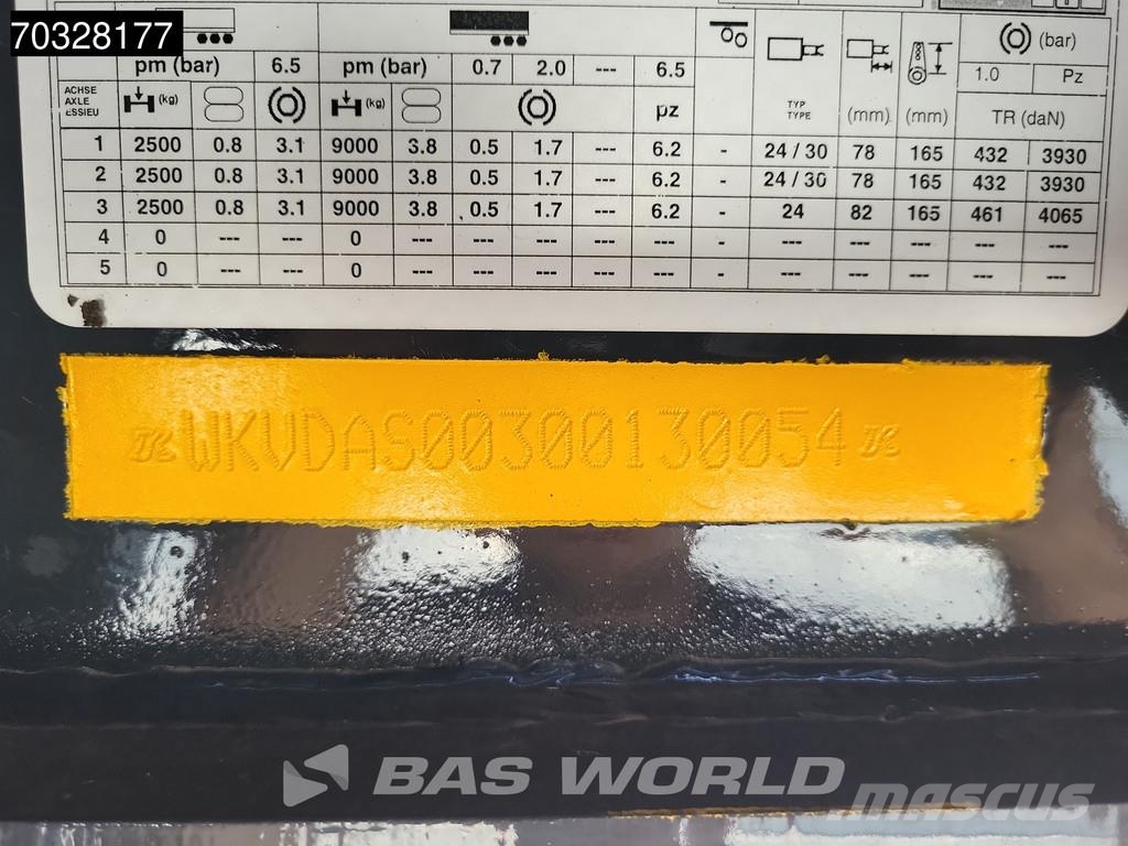 Kässbohrer LB3E 3 axles NEW Lift Axle BPW Semirremolques de góndola rebajada